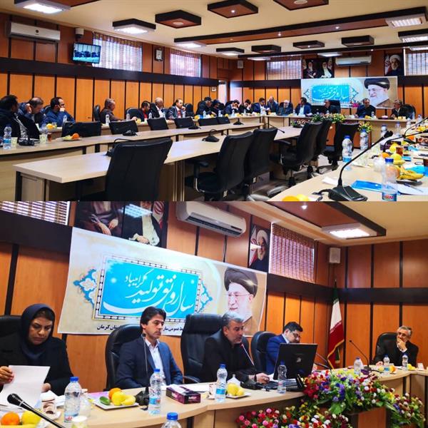 نشست مشترک صندوق بیمه معادن با دارندگان پروانه های بهره برداری معادن کوچک مقیاس و غیر فعال استان کرمان
