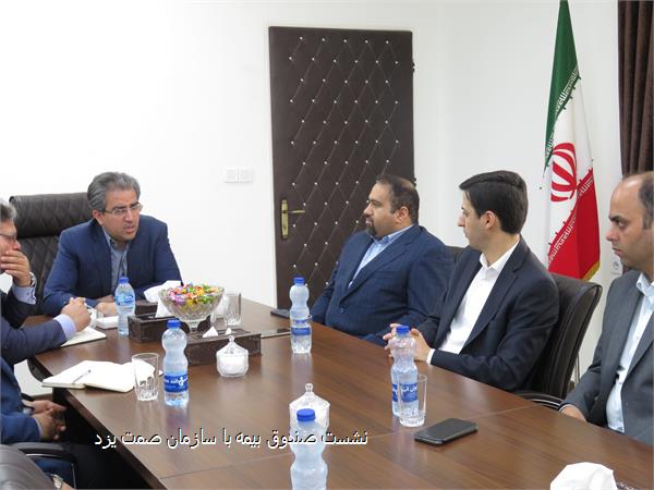 نشست صندوق بیمه با سازمان صمت یزد