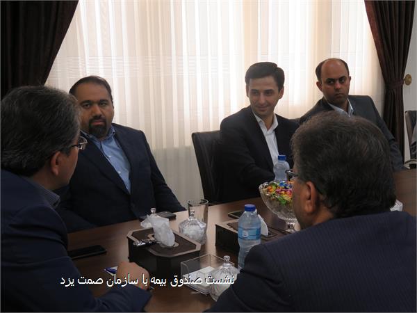 نشست صندوق بیمه با سازمان صمت یزد