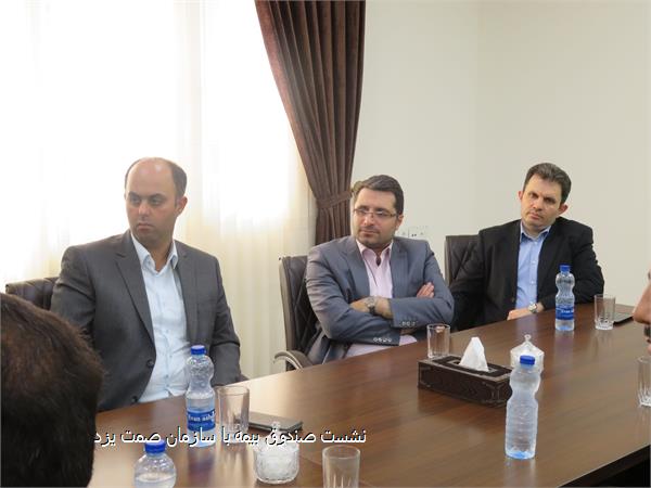 نشست صندوق بیمه با سازمان صمت یزد