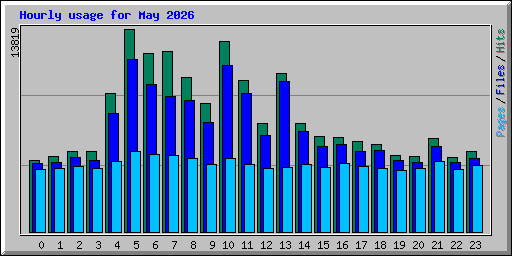 Hourly usage for May 2026